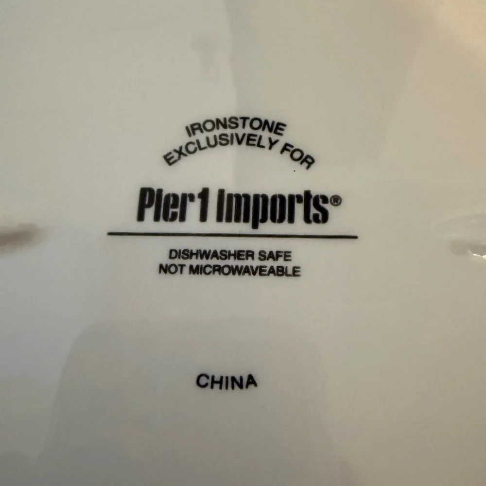 Pier 1 Imports | Fall Trees White, Red, Orange, Blue Ironstone Platter